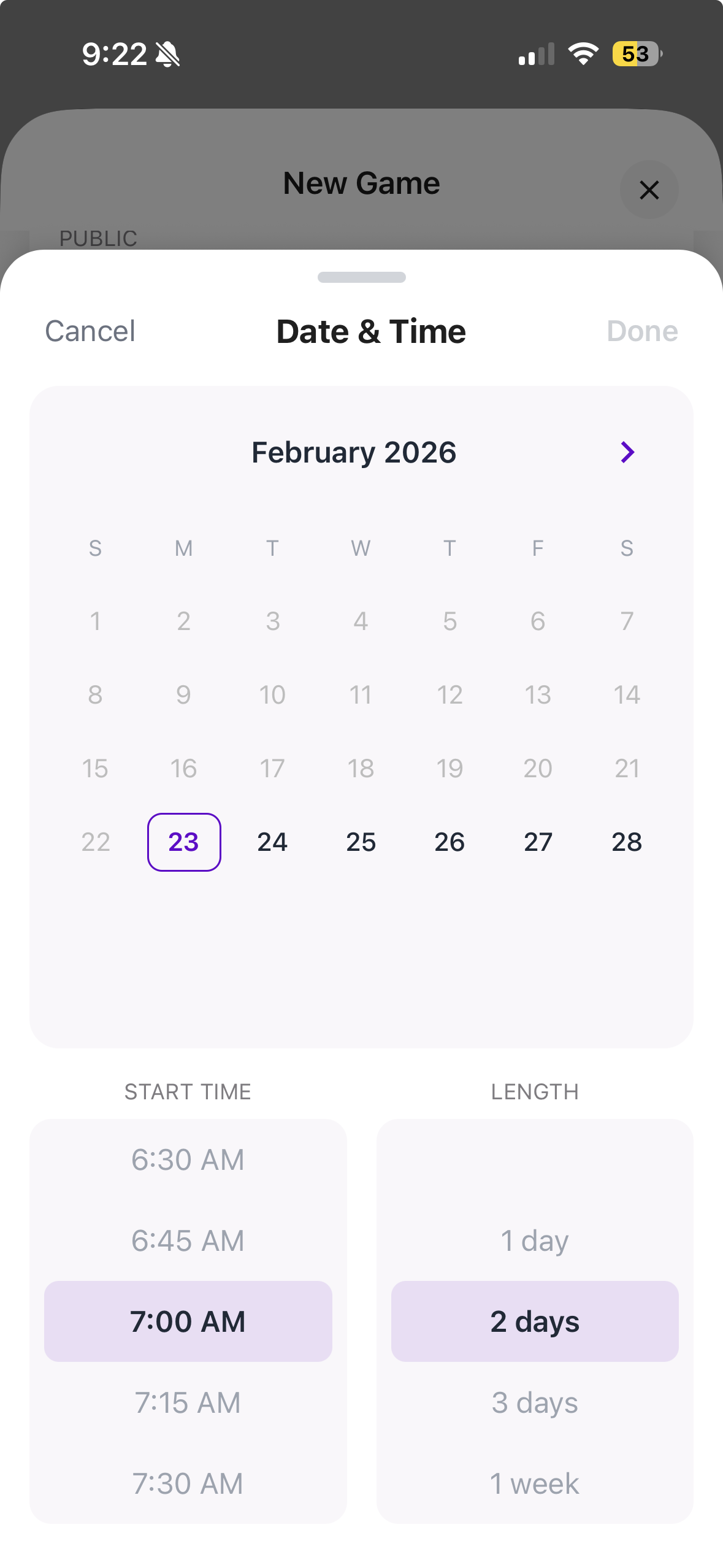 Date Picker